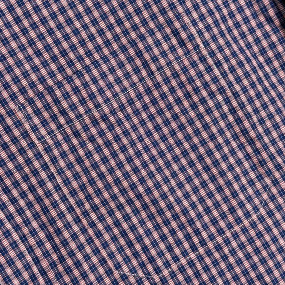 Spier & Mackay Dress Shirt Purple Check Long Sleeve Button Down Cotton 16 Large - Picture 6 of 12